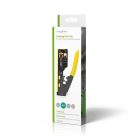 Crimp pliers | CAT5 / CAT5e / CAT6 / CAT6a / CAT7 / RJ12 / RJ45 | Fogó / Lehántás / Szigetelés Eltávolítás | Acél / Gumi | Fekete / Sárga