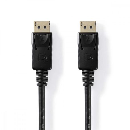 DisplayPort kábel | DisplayPort Dugasz | DisplayPort Dugasz | 4K@60Hz | Nikkelezett | 2.00 m | Kerek | PVC | Fekete | Label