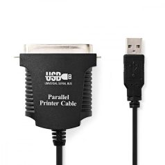   párhuzamos kábel | USB-A Dugasz | Centronics 36-Tűs Dugasz | Nikkelezett | 2.00 m | Kerek | PVC | Label