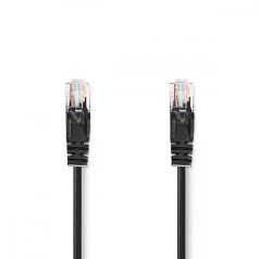   CAT5e hálózati kábel | U/UTP | RJ45 Dugasz | RJ45 Dugasz | 1.00 m | Kerek | PVC | Fekete | Label