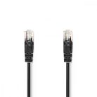CAT5e hálózati kábel | U/UTP | RJ45 Dugasz | RJ45 Dugasz | 2.00 m | Kerek | PVC | Fekete | Label
