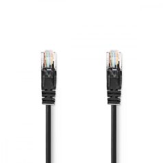   CAT5e hálózati kábel | U/UTP | RJ45 Dugasz | RJ45 Dugasz | 2.00 m | Kerek | PVC | Fekete | Label