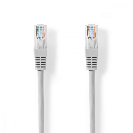 CAT5e hálózati kábel | U/UTP | RJ45 Dugasz | RJ45 Dugasz | 10.0 m | Kerek | PVC | Szürke | Label
