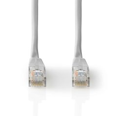   CAT5e hálózati kábel | U/UTP | RJ45 Dugasz | RJ45 Dugasz | 3.00 m | Kerek | PVC | Szürke | Label