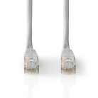 CAT5e hálózati kábel | U/UTP | RJ45 Dugasz | RJ45 Dugasz | 5.00 m | Kerek | PVC | Szürke | Label