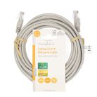 CAT5e hálózati kábel | U/UTP | RJ45 Dugasz | RJ45 Dugasz | 5.00 m | Kerek | PVC | Szürke | Label