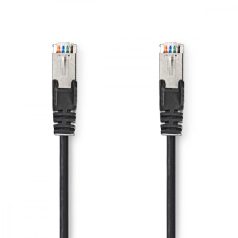   CAT5e hálózati kábel | SF/UTP | RJ45 Dugasz | RJ45 Dugasz | 5.00 m | Kerek | PVC | Fekete | Label