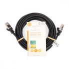 CAT5e hálózati kábel | SF/UTP | RJ45 Dugasz | RJ45 Dugasz | 5.00 m | Kerek | PVC | Fekete | Label