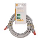 CAT6 hálózati kábel | RJ45 Dugasz | RJ45 Dugasz | U/UTP | 5.00 m | Kerek | PVC | Szürke | Label