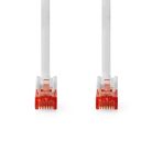 CAT6 hálózati kábel | RJ45 Dugasz | RJ45 Dugasz | U/UTP | 20.0 m | Kerek | PVC | Fehér | Label