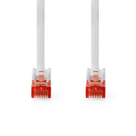 CAT6 hálózati kábel | RJ45 Dugasz | RJ45 Dugasz | U/UTP | 20.0 m | Kerek | PVC | Fehér | Label
