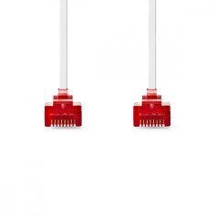   CAT6 hálózati kábel | RJ45 Dugasz | RJ45 Dugasz | U/UTP | 2.00 m | Snagless | Lapos | PVC | Fehér | Label