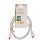 CAT6 hálózati kábel | RJ45 Dugasz | RJ45 Dugasz | U/UTP | 2.00 m | Snagless | Lapos | PVC | Fehér | Label
