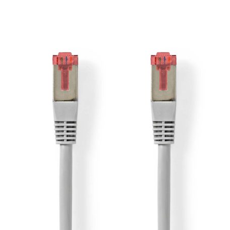 CAT6 hálózati kábel | RJ45 Dugasz | RJ45 Dugasz | SF/UTP | 1.00 m | Kerek | PVC | Szürke | Label