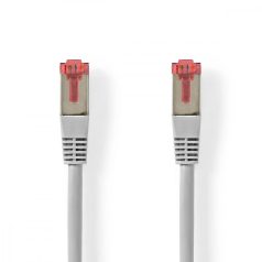   CAT6 hálózati kábel | RJ45 Dugasz | RJ45 Dugasz | SF/UTP | 10.0 m | Kerek | PVC | Szürke | Label