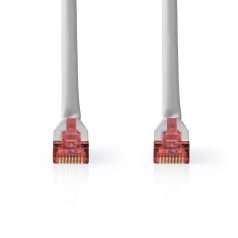   CAT6 hálózati kábel | RJ45 Dugasz | RJ45 Dugasz | SF/UTP | 2.00 m | Kerek | PVC | Szürke | Label