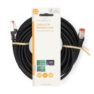 CAT6 hálózati kábel | RJ45 Dugasz | RJ45 Dugasz | S/FTP | 10.0 m | Kerek | LSZH | Fekete | Label