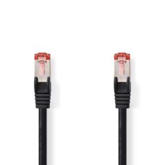   CAT6 hálózati kábel | RJ45 Dugasz | RJ45 Dugasz | S/FTP | 15.0 m | Kerek | LSZH | Fekete | Label