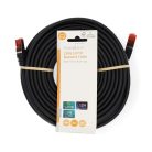 CAT6 hálózati kábel | RJ45 Dugasz | RJ45 Dugasz | S/FTP | 20.0 m | Kerek | LSZH | Fekete | Label