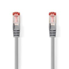   CAT6 hálózati kábel | RJ45 Dugasz | RJ45 Dugasz | S/FTP | 1.00 m | Kerek | LSZH | Szürke | Label