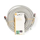 CAT6 hálózati kábel | RJ45 Dugasz | RJ45 Dugasz | S/FTP | 30.0 m | Kerek | LSZH | Szürke | Label