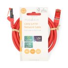 CAT6 hálózati kábel | RJ45 Dugasz | RJ45 Dugasz | S/FTP | 1.00 m | Kerek | LSZH | Piros | Label