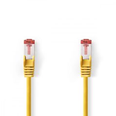   CAT6 hálózati kábel | RJ45 Dugasz | RJ45 Dugasz | S/FTP | 0.15 m | Kerek | LSZH | Sárga | Label