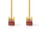 CAT6 hálózati kábel | RJ45 Dugasz | RJ45 Dugasz | S/FTP | 0.25 m | Kerek | LSZH | Sárga | Label