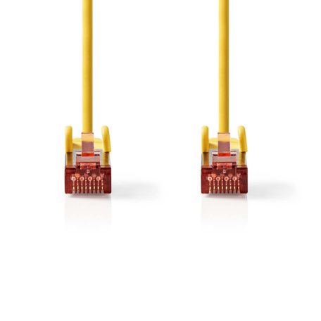 CAT6 hálózati kábel | RJ45 Dugasz | RJ45 Dugasz | S/FTP | 0.25 m | Kerek | LSZH | Sárga | Label
