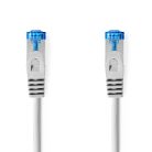 CAT6a hálózati kábel | S/FTP | RJ45 Dugasz | RJ45 Dugasz | 2.00 m | Snagless | Kerek | LSZH | Szürke | Label