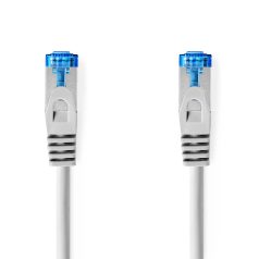   CAT6a hálózati kábel | S/FTP | RJ45 Dugasz | RJ45 Dugasz | 2.00 m | Snagless | Kerek | LSZH | Szürke | Label