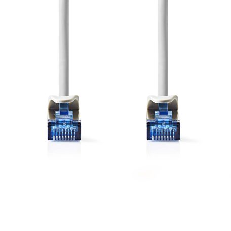 CAT6a hálózati kábel | S/FTP | RJ45 Dugasz | RJ45 Dugasz | 2.00 m | Snagless | Kerek | LSZH | Szürke | Label