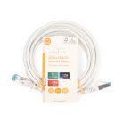 CAT6a hálózati kábel | S/FTP | RJ45 Dugasz | RJ45 Dugasz | 3.00 m | Snagless | Kerek | LSZH | Fehér | Label