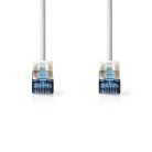 CAT6a hálózati kábel | S/FTP | RJ45 Dugasz | RJ45 Dugasz | 5.00 m | Snagless | Kerek | LSZH | Fehér | Label