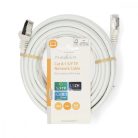 Cat 8.1 hálózati kábel | S/FTP | RJ45 Dugasz | RJ45 Dugasz | 7.50 m | Kerek | LSZH | Fehér | Label