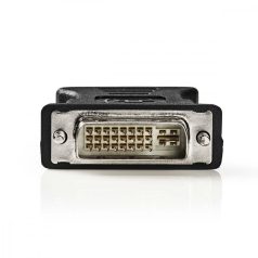   DVI adapter | DVI-I 24+5-Pin Dugasz | VGA Aljzat | Nikkelezett | Egyenes | PVC | Fekete | Boríték