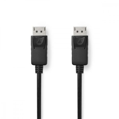 DisplayPort kábel | DisplayPort Dugasz | DisplayPort Dugasz | 8K@60Hz | Nikkelezett | 3.00 m | Kerek | PVC | Fekete | Műanyag Zacskó