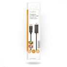 DisplayPort kábel | DisplayPort Dugasz | HDMI™ Csatlakozó | 1080p | Nikkelezett | 1.00 m | Kerek | PVC | Fekete | Boríték