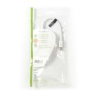 Mini DisplayPort kábel | DisplayPort 1.2 | Mini DisplayPort Dugasz | DVI-I 24+5-Pólusú Aljzat | 21.6 Gbps | Nikkelezett | 0.20 m | Kerek | PVC | Fehér | Műanyag Zacskó