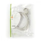 Soros kábel | D-SUB 9-Tűs Dugasz | D-SUB 9-Tűs Dugasz | Nikkelezett | 2.00 m | Kerek | PVC | Elefántcsont | Műanyag Zacskó