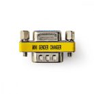 Soros adapter | Adapter | D-SUB 9-Tűs Dugasz | D-SUB 9-Tűs Aljzat | Nikkelezett | Fém | Boríték