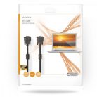 VGA kábel | VGA Dugasz | VGA Dugasz | Nikkelezett | Maximális felbontás: 1280x768 | 5.00 m | Kerek | ABS | Fekete | Boríték