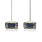 VGA kábel | VGA Dugasz | VGA Dugasz | Nikkelezett | Maximális felbontás: 1024x768 | 2.00 m | Kerek | ABS | Elefántcsont | Boríték