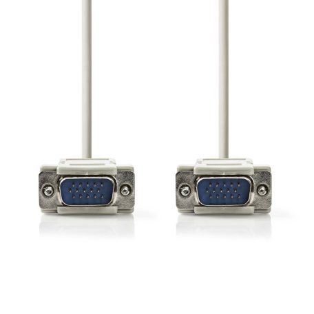 VGA kábel | VGA Dugasz | VGA Dugasz | Nikkelezett | Maximális felbontás: 1024x768 | 2.00 m | Kerek | ABS | Elefántcsont | Boríték