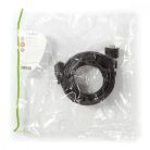 VGA kábel | VGA Dugasz | VGA Aljzat | Nikkelezett | Maximális felbontás: 1280x800 | 10.0 m | Kerek | ABS | Fekete | Műanyag Zacskó