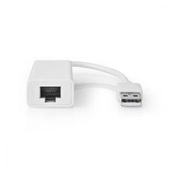   USB hálózati adapter | USB 2.0 | 100 Mbps | USB-A Dugasz | RJ45 Aljzat | 0.20 m | Kerek | Aranyozott | Tiszta Réz | Fehér | Boríték