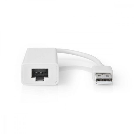 USB hálózati adapter | USB 2.0 | 100 Mbps | USB-A Dugasz | RJ45 Aljzat | 0.20 m | Kerek | Aranyozott | Tiszta Réz | Fehér | Boríték