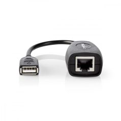   Aktív USB-kábel | USB 1.1 | USB-A Dugasz | RJ45 Aljzat | 12 Mbps | 0.20 m | Kerek | Nikkelezett | PVC | Réz | Boríték