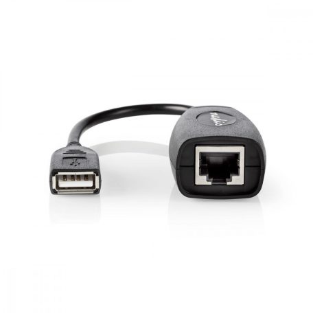 Aktív USB-kábel | USB 1.1 | USB-A Dugasz | RJ45 Aljzat | 12 Mbps | 0.20 m | Kerek | Nikkelezett | PVC | Réz | Boríték