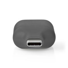   USB-C™ Adapter | USB 3.2 Gen 1 | USB-C™ Dugasz | VGA Aljzat | Full HD 1080p | Kerek | Nikkelezett | Fekete / Szürke | Boríték